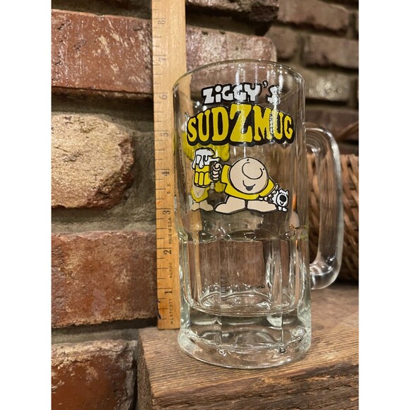 Ziggy's SudZmug Glass Stein Mug 1979 Tom Wilson Universal Press Syndicate - Picture 1 of 4